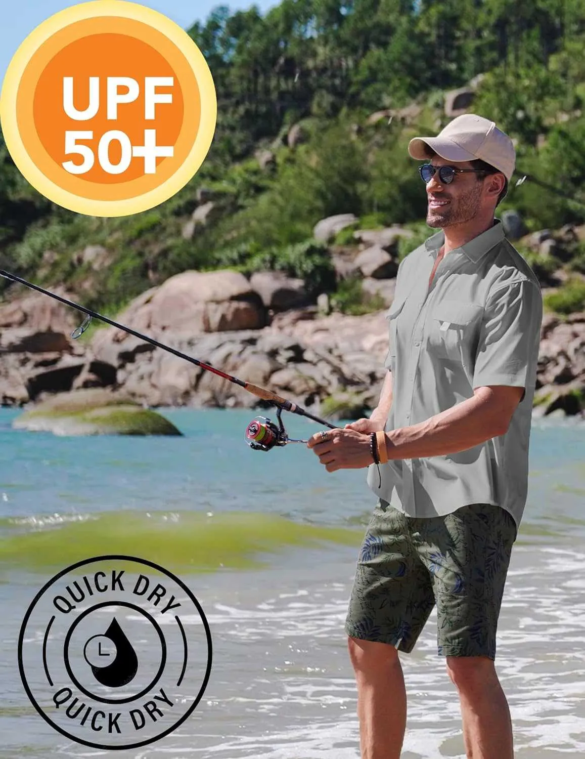 Men's UPF UV: Hiking Fishing Shirt | Reltek Ready Gear