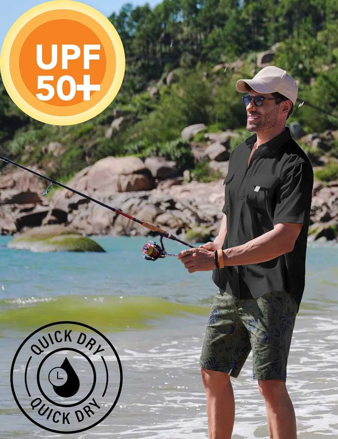 Men's UPF UV: Hiking Fishing Shirt | Reltek Ready Gear