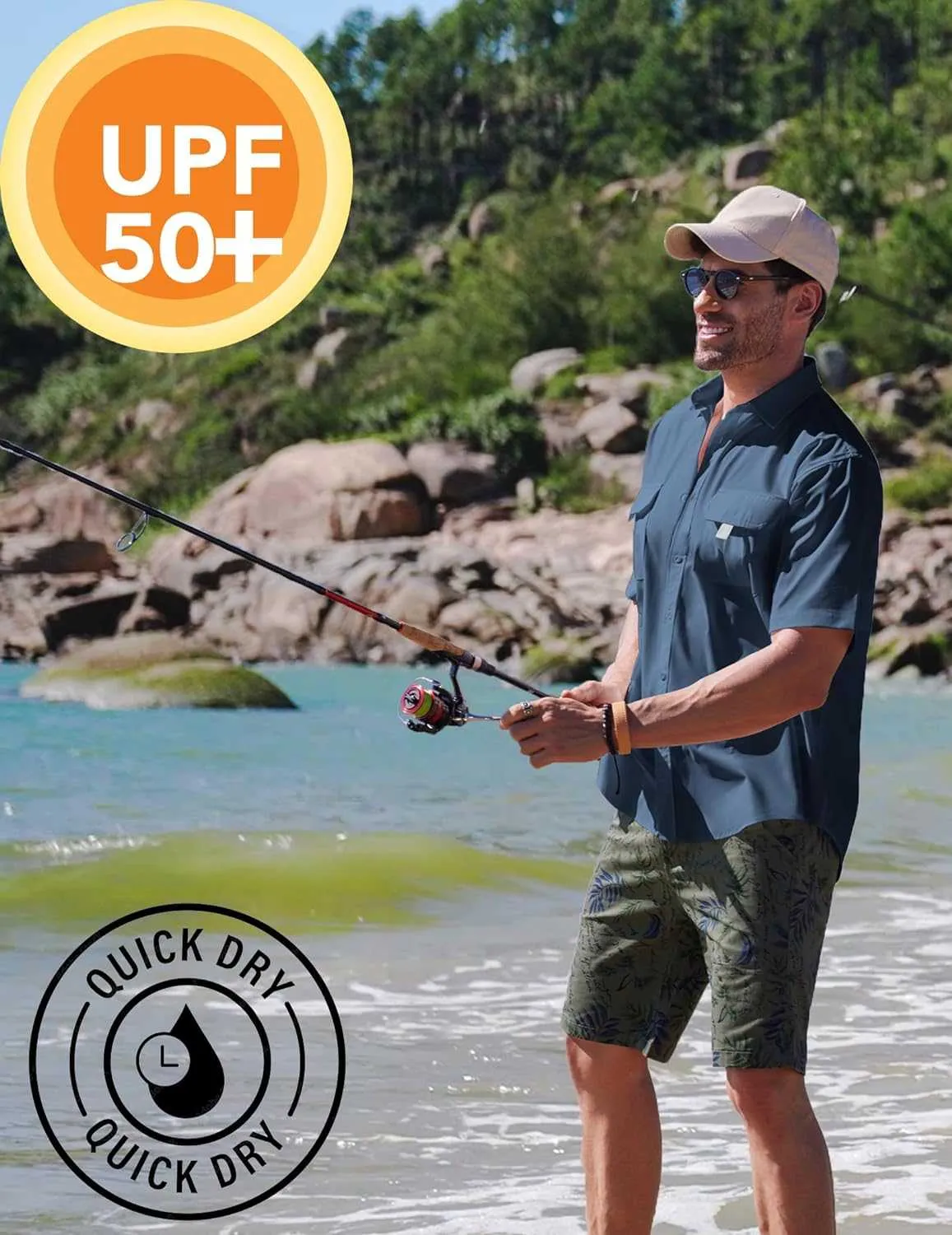 Men's UPF UV: Hiking Fishing Shirt | Reltek Ready Gear