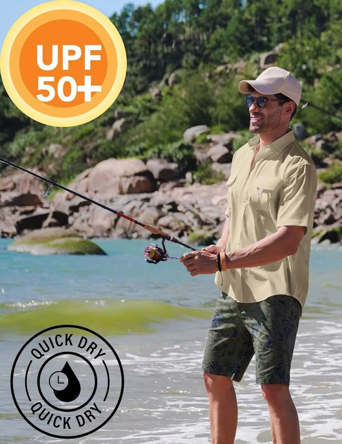 Men's UPF UV: Hiking Fishing Shirt | Reltek Ready Gear