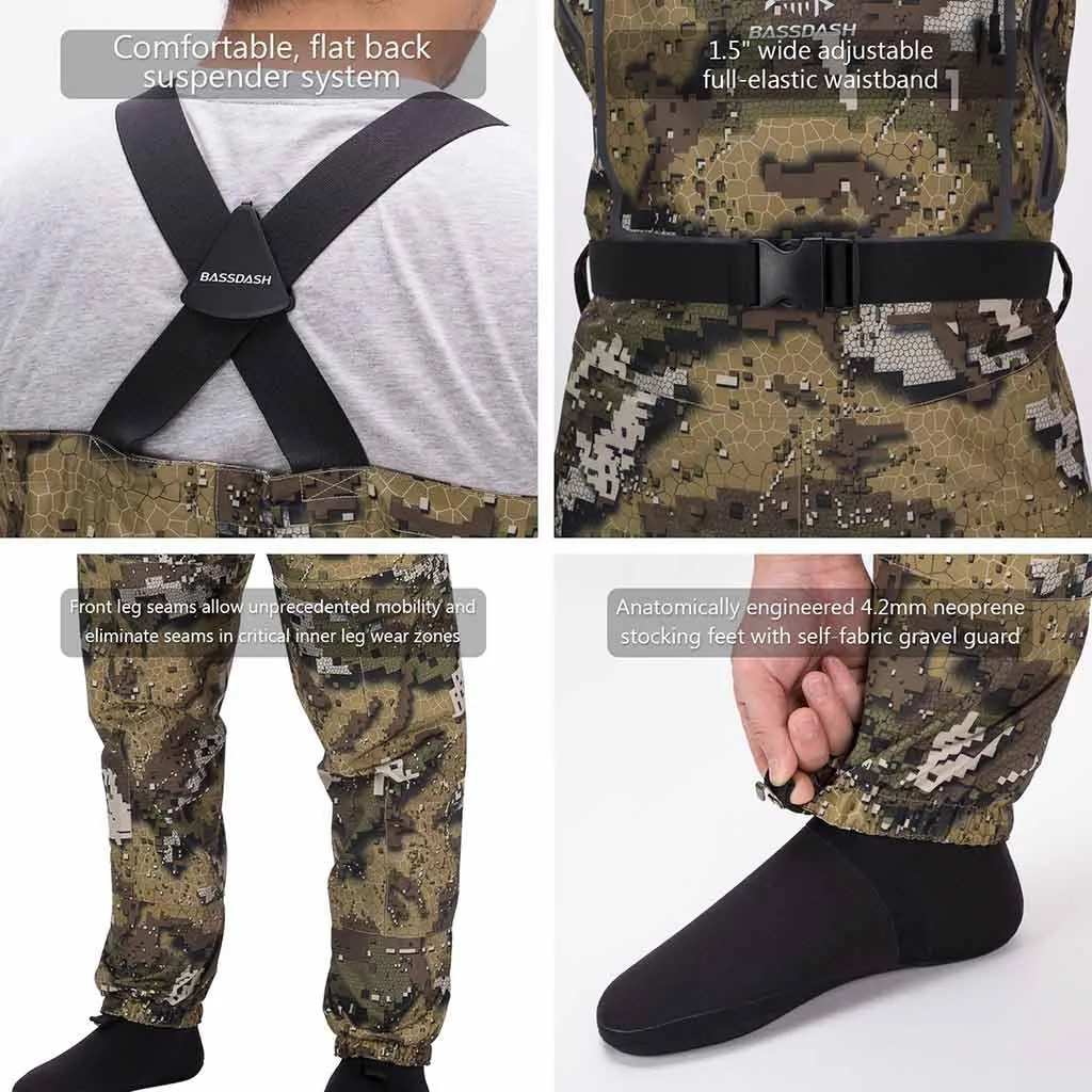 Men's Veil Camo Breathable Wader - Stocking Foot