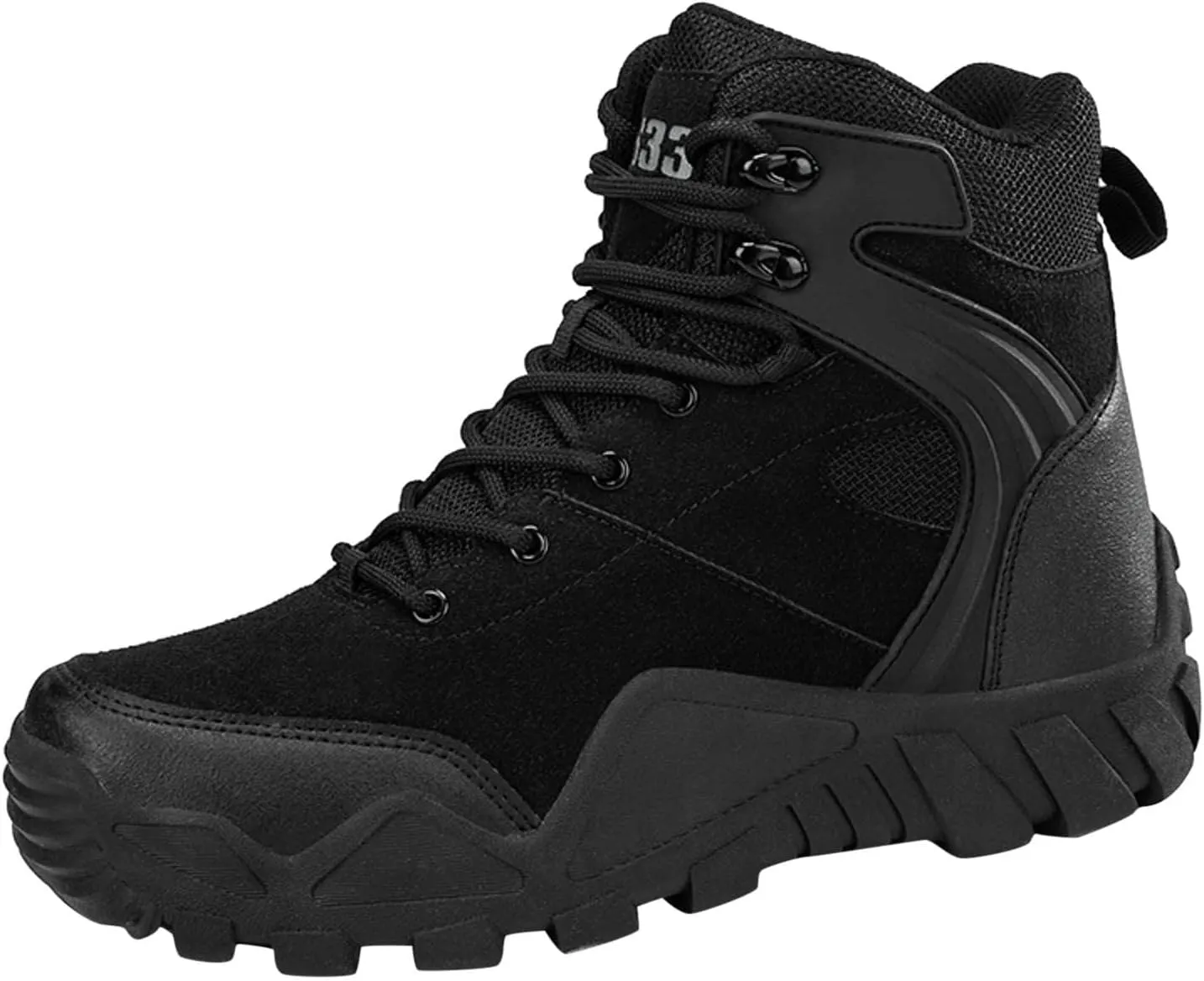 Mens Walking Hiking Boots Men's Lightweight Comfortable Ankle Outdoor Sports Shoes No Slip Thick Soles Work Shoes