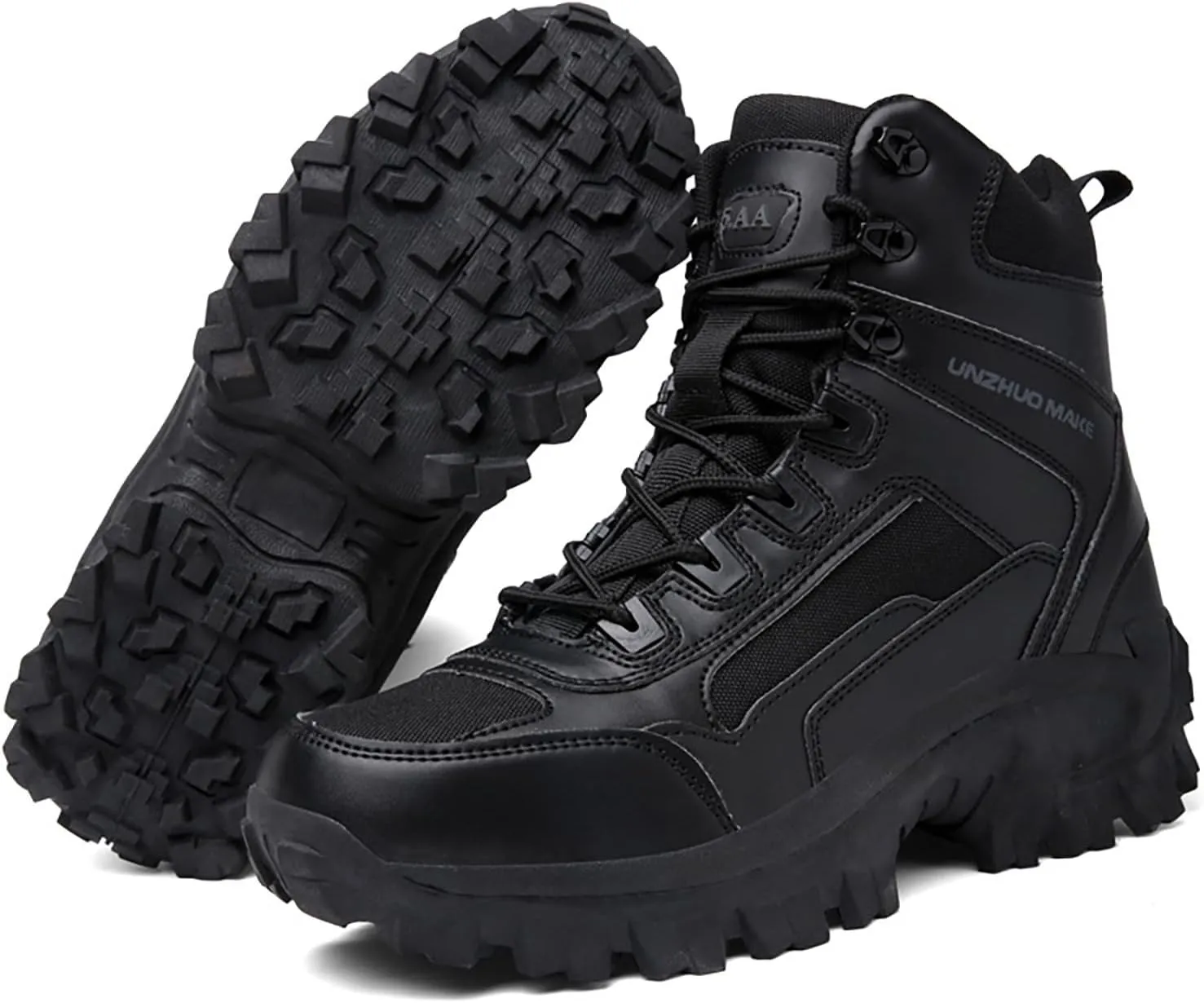 Mens Walking Hiking Boots Men's Outdoor Mid Lightweight Mountaineering Shoes Comfortable Non Slip Hiking Boots