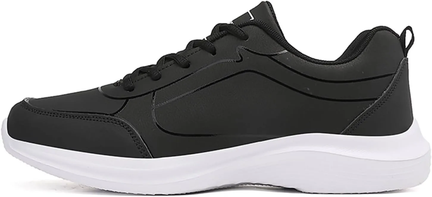 Men's Walking Sneakers Flat Non Slip Lightweight Breathable Outdoor Mens Comfortable Lace Up Sport Shoes