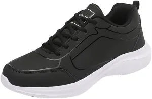 Men's Walking Sneakers Flat Non Slip Lightweight Breathable Outdoor Mens Comfortable Lace Up Sport Shoes