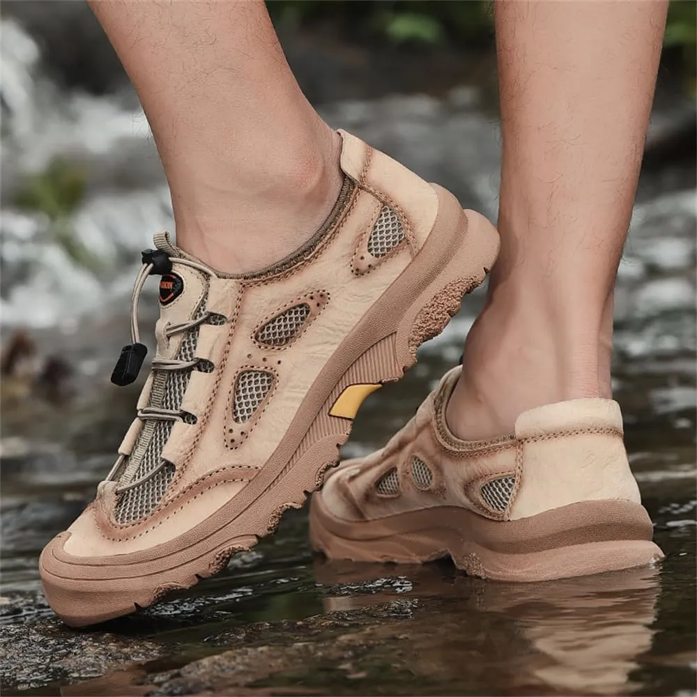 Men's Waterproof Hiking Shoes Lightweight Anti Slip Outdoor Sneakers Breathable Hike Trekking Trails Shoe