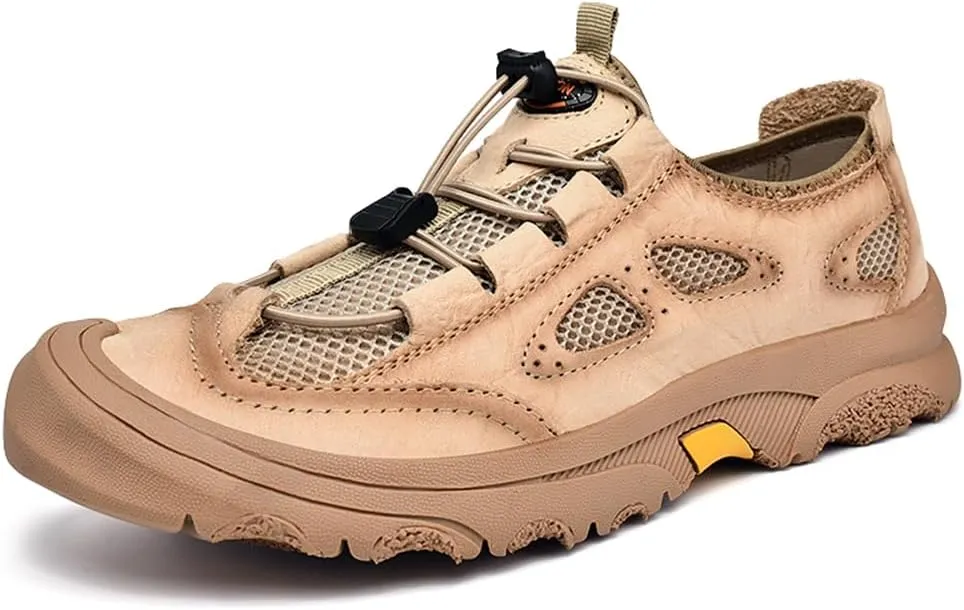 Men's Waterproof Hiking Shoes Lightweight Anti Slip Outdoor Sneakers Breathable Hike Trekking Trails Shoe