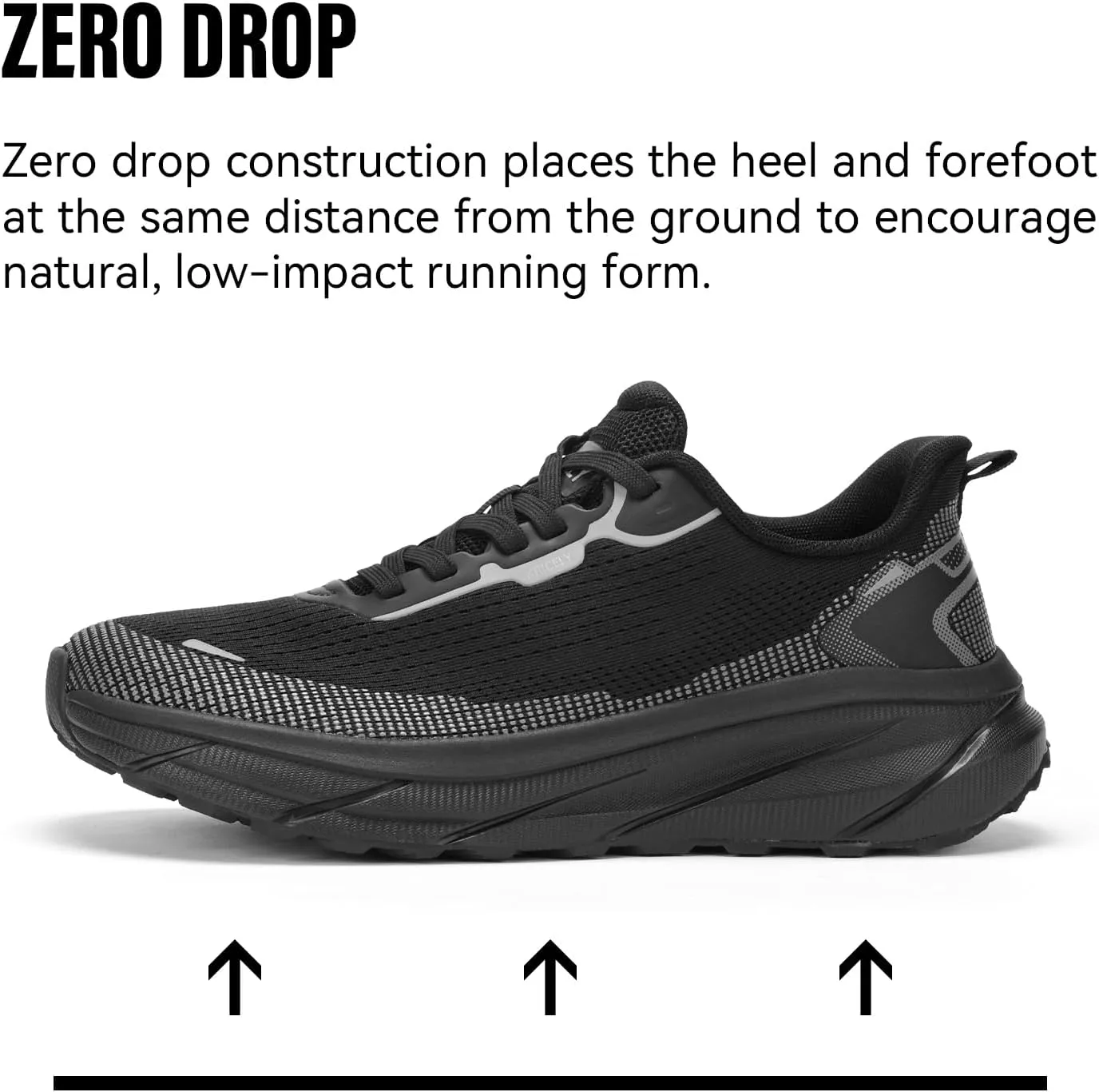 Men's Wide Toe Box Running Shoes | Trail Running Shoes for Cross Trainer Trail Running