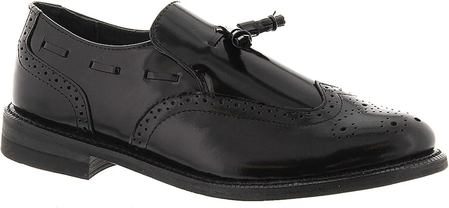 Men's Wingtip Slip-On, 10 3E US, Black