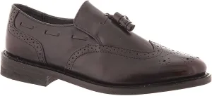Men's Wingtip Slip-On, 10.5 D(M) US, Burgundy