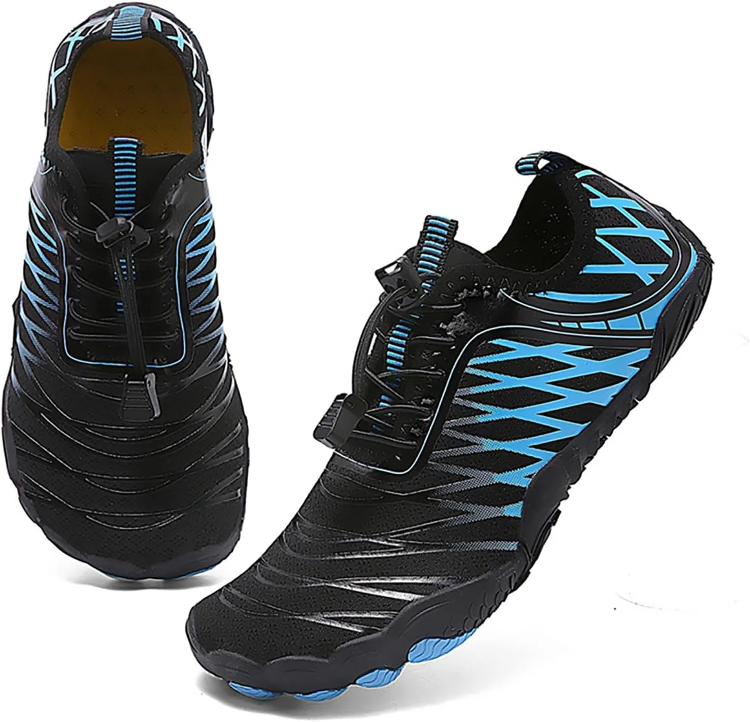 Mens Womens Water Shoes Non Slip Quick-Dry,Aqua Shoes Barefoot for Beach Surf Hiking Pool Water Sports Couple Summer Hiking Gym Fitness Lghtweight Breathable Sneakers Indoor Comfy Thick Shoe