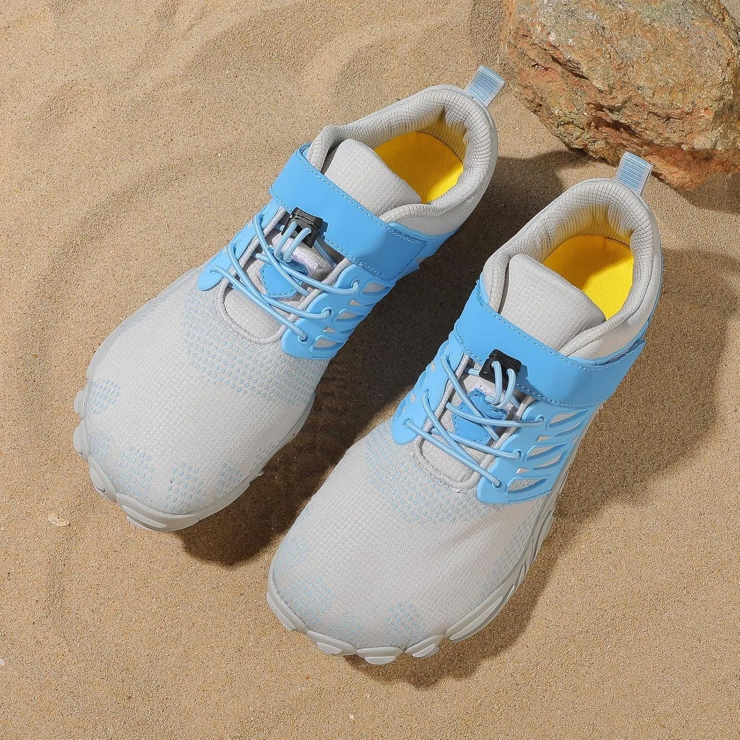 Mens Womens Water Shoes Wading Diving Beach Walking Hiking Quick Drying Sports Aqua Shoes with Adjustable Strap Indoor Fitness Comfy Cushioned Thick Sole Shoe Sumemr Barefoot Wear 2025 Couple Sneaker
