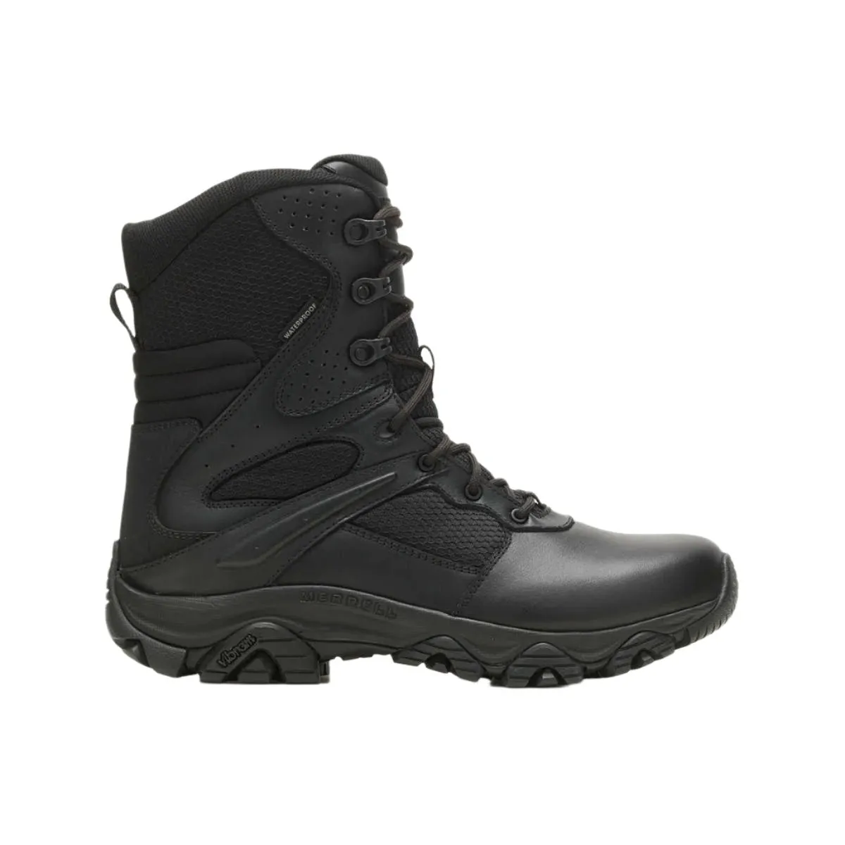 Merrell Tactical J003913 Men's MOAB 3 8" Tactical Response Zip Waterproof Boot - BLACK