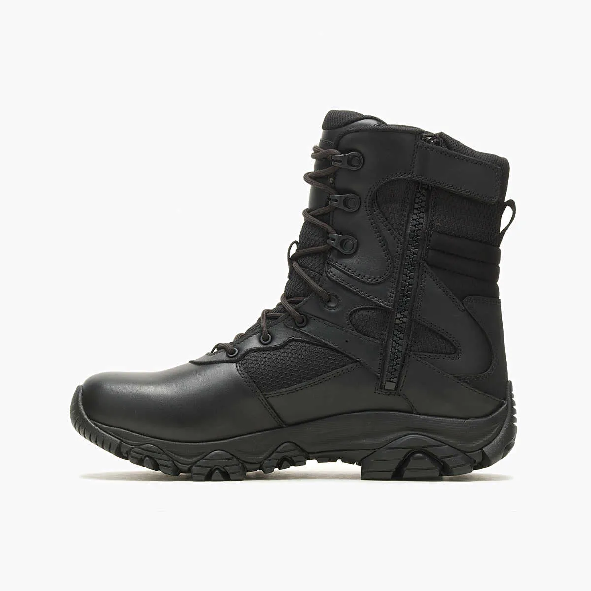 Merrell Tactical J003913 Men's MOAB 3 8" Tactical Response Zip Waterproof Boot - BLACK