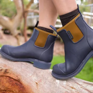 Merry People Bobbi Boot - Oxford Blue  Tan