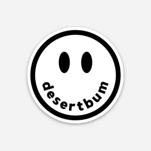 Mini Desert Bum Sticker (Black)