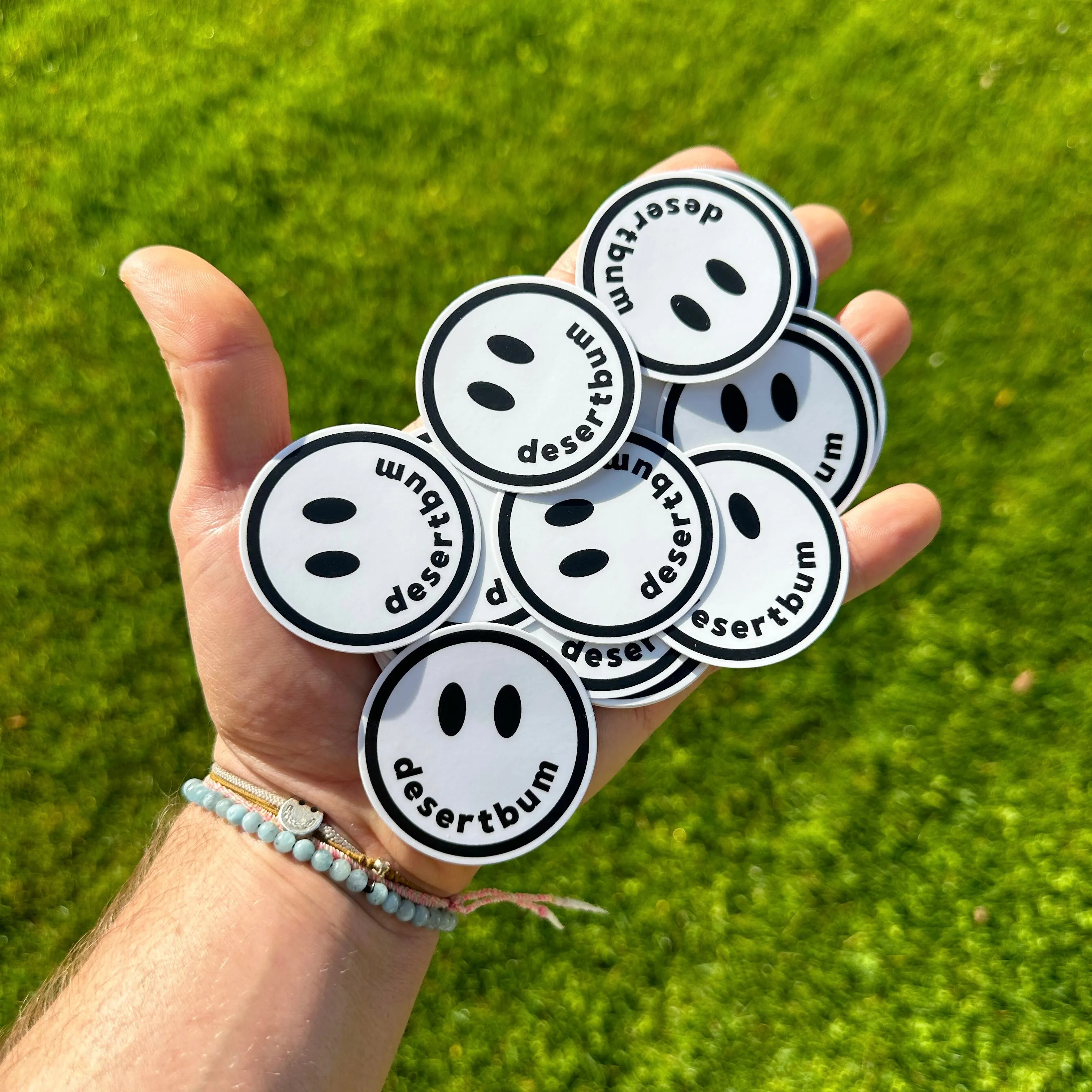 Mini Desert Bum Sticker (Black)
