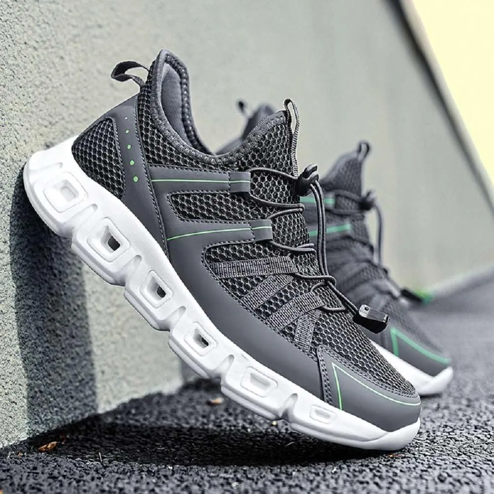mitvr Mens Trail Running Shoes Breathable Athletic Walking Shoes Lightweight Jogging Training Shoes