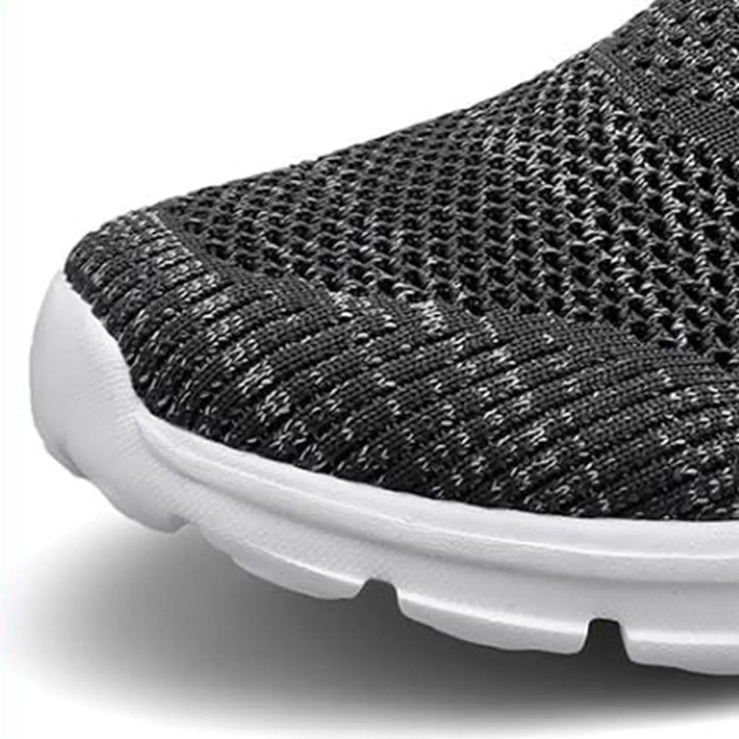 Mmoneyake Mules for Women Shoes Slip On Sneakers Lightweight Breathable Comfortable Walking Shoes Knit Flats Light Open Back Shoe Closed Toe Slides Mesh Air Cushion Orthopedic Diabetic Shoe