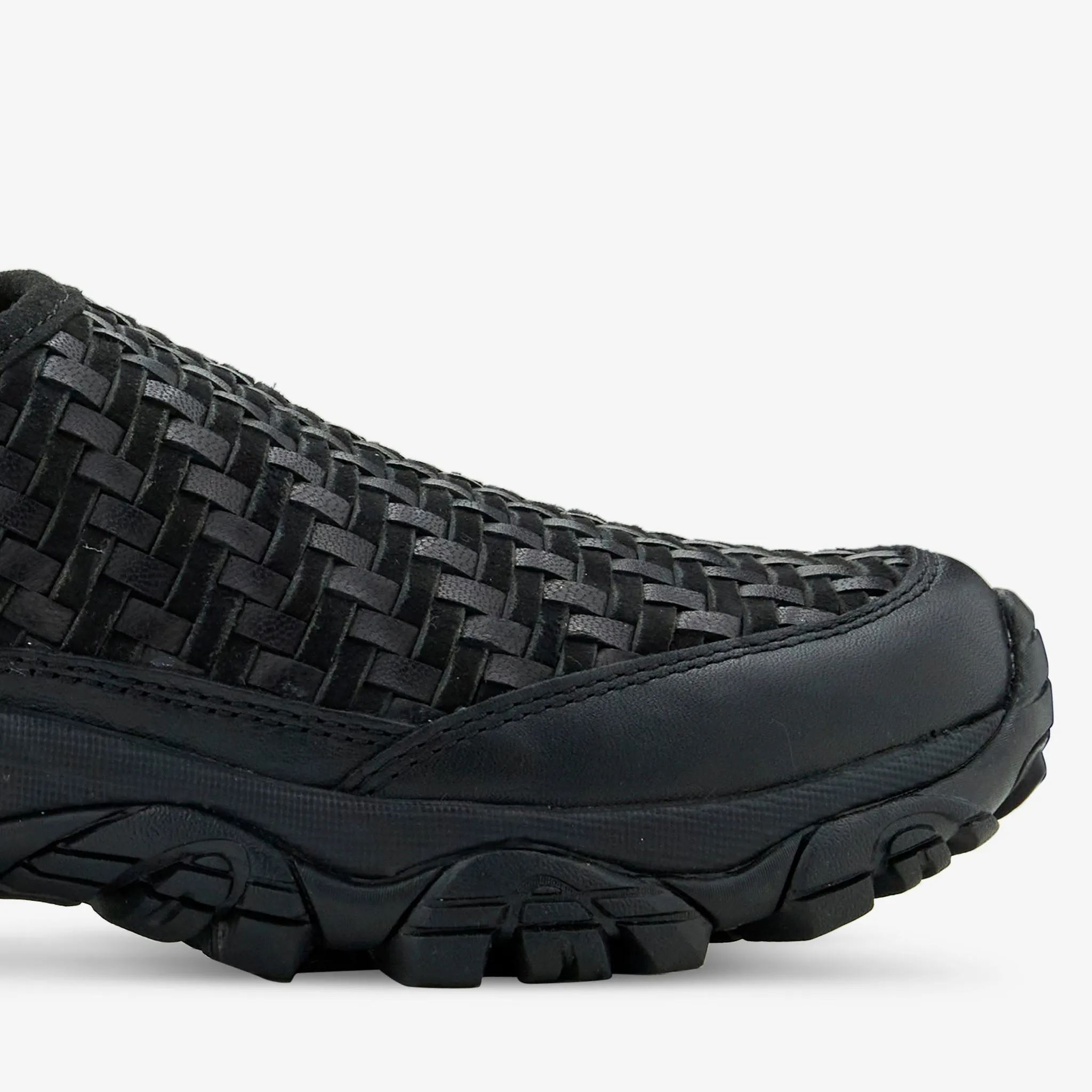 Moab 2 Slide Woven Leather Black