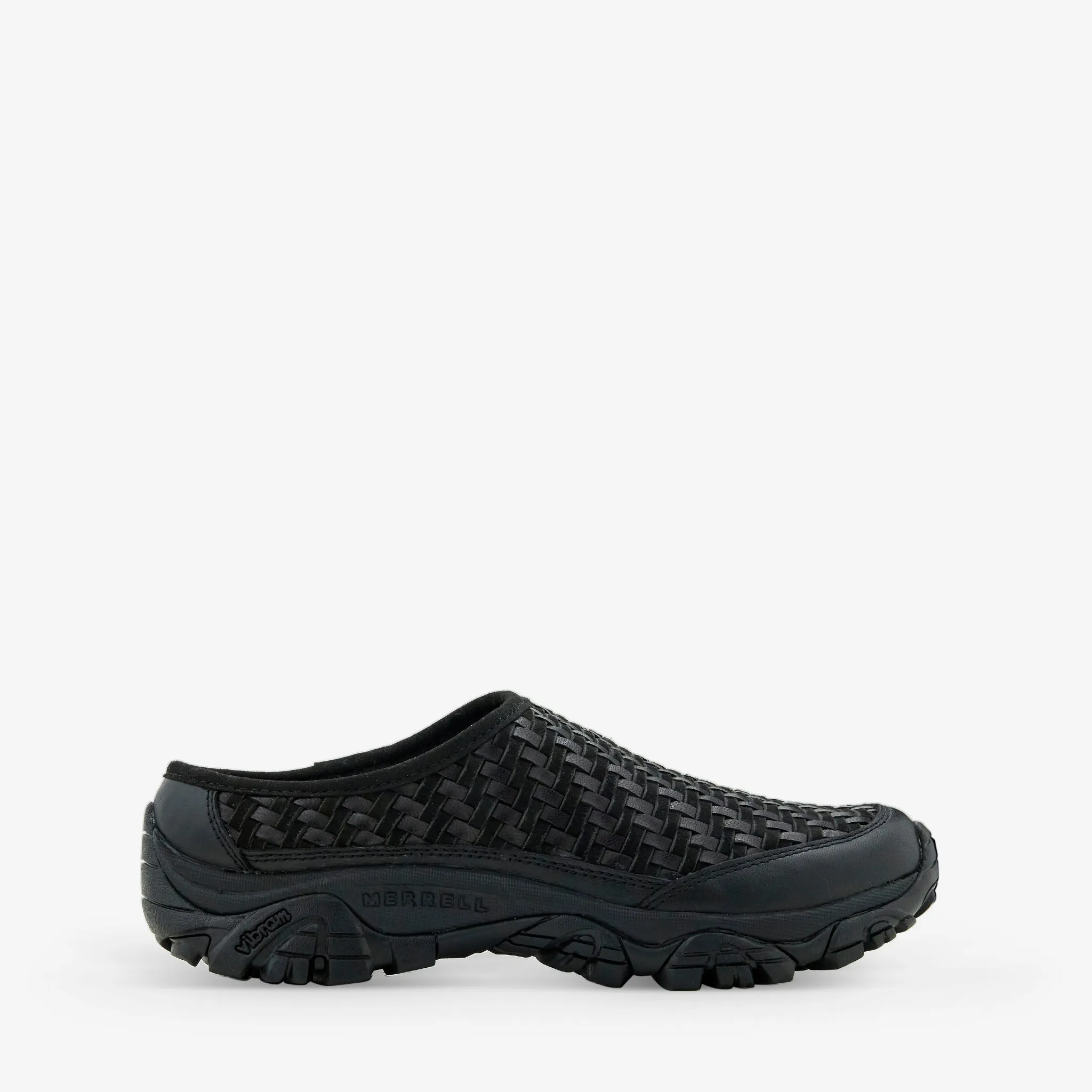 Moab 2 Slide Woven Leather Black