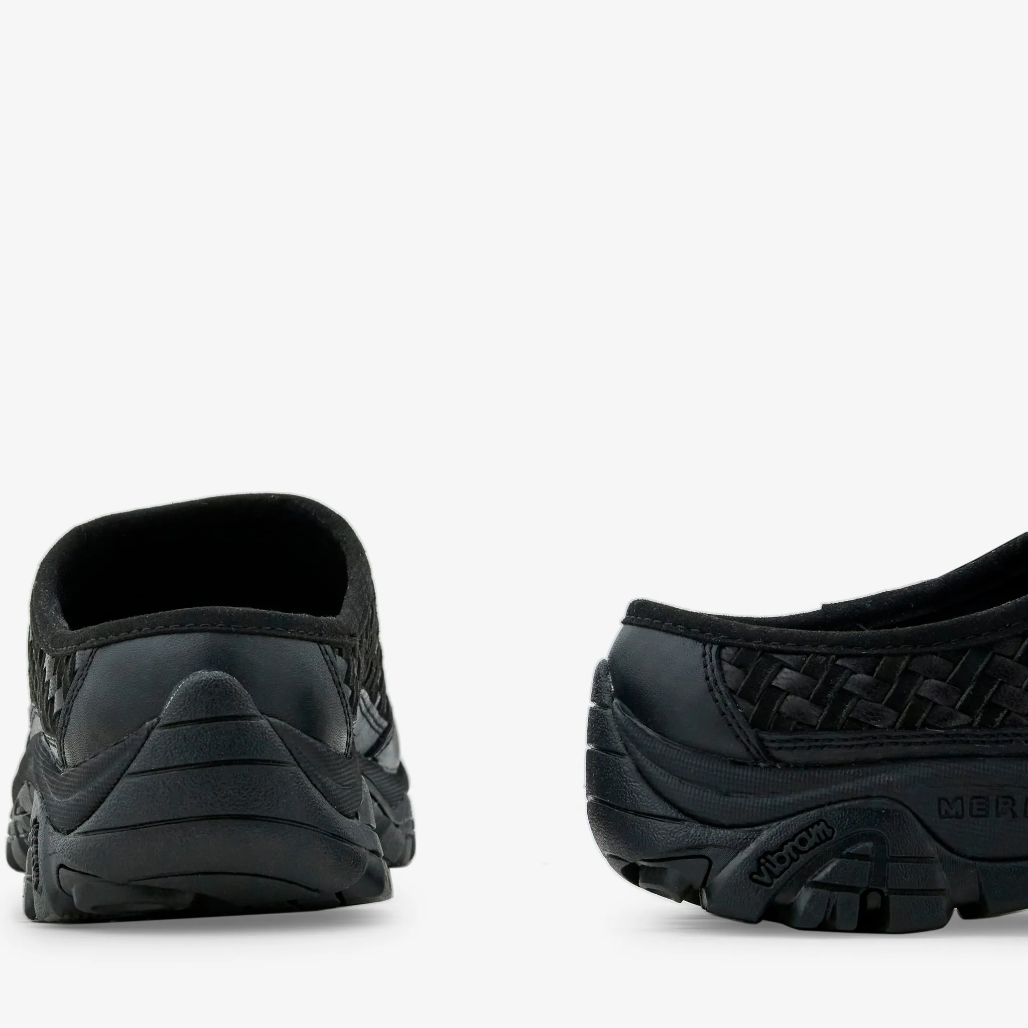 Moab 2 Slide Woven Leather Black