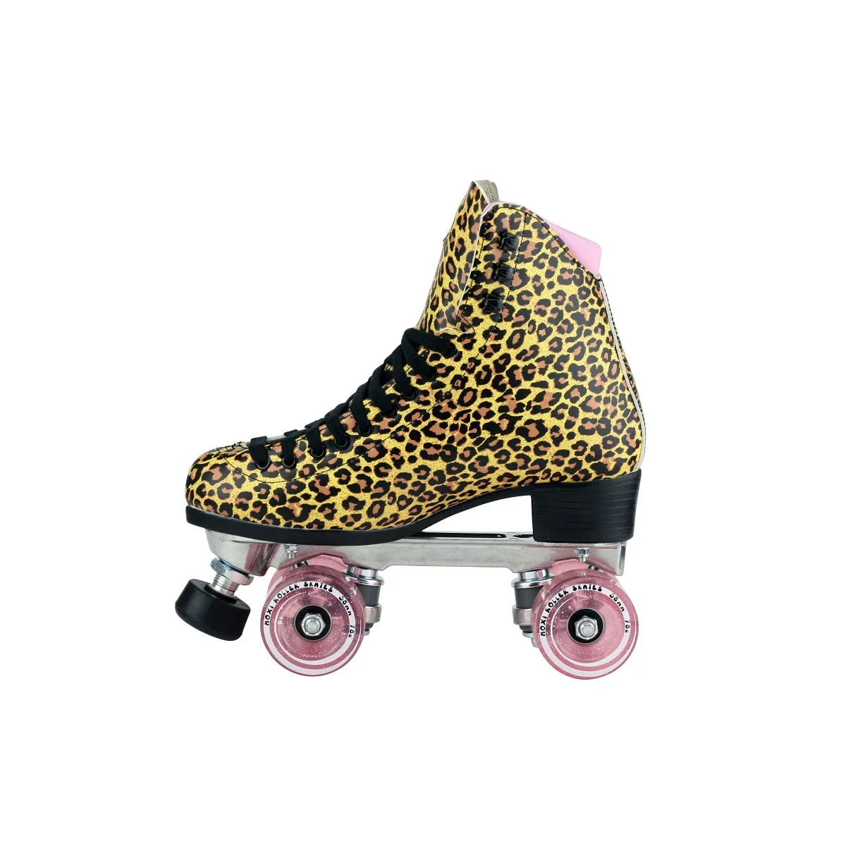 Moxi Jungle Quad Roller Skate Medium - Leopard/Pink
