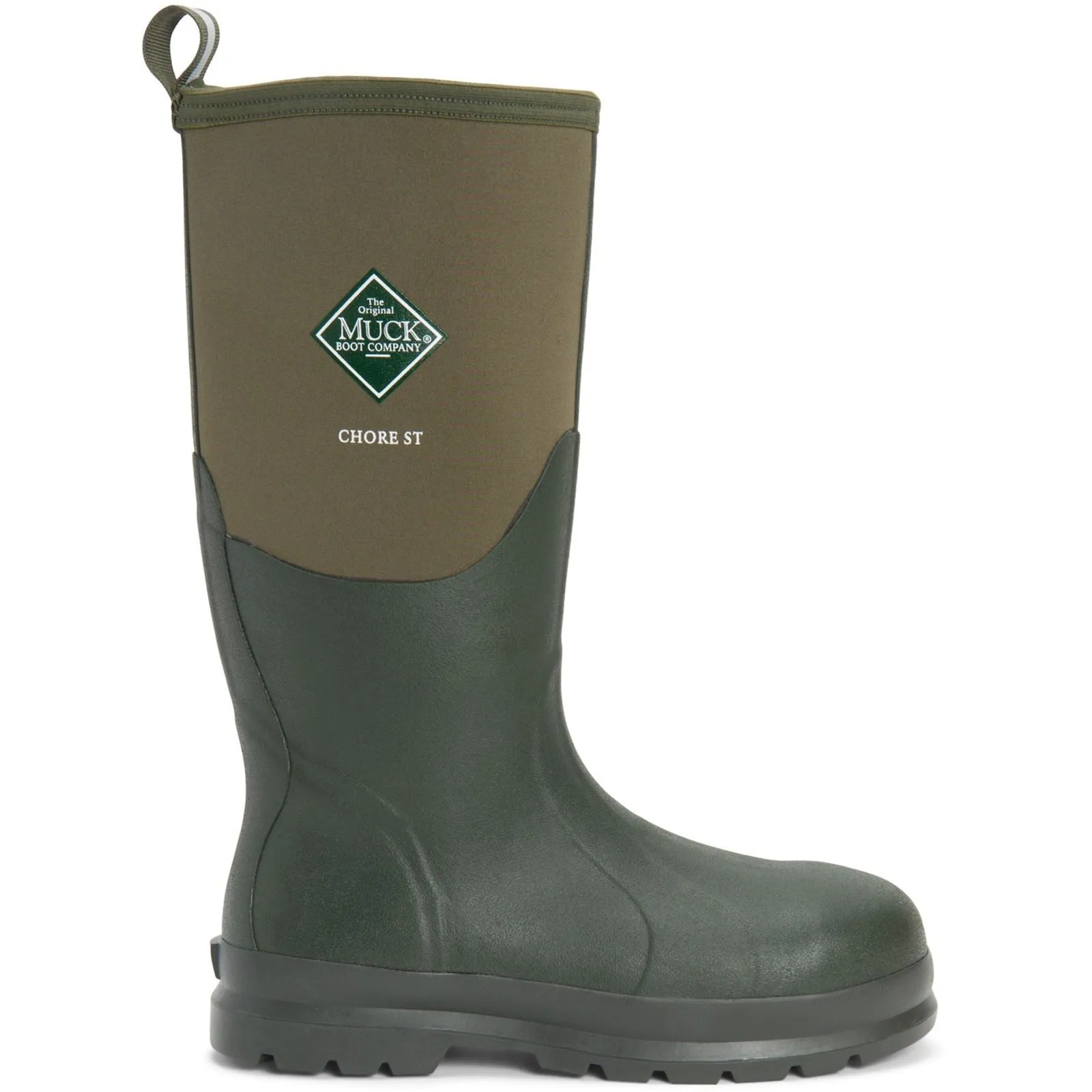 Muck Boots Unisex's Chore Classic Steel Toe Industrial Boot in Moss 2 to 11