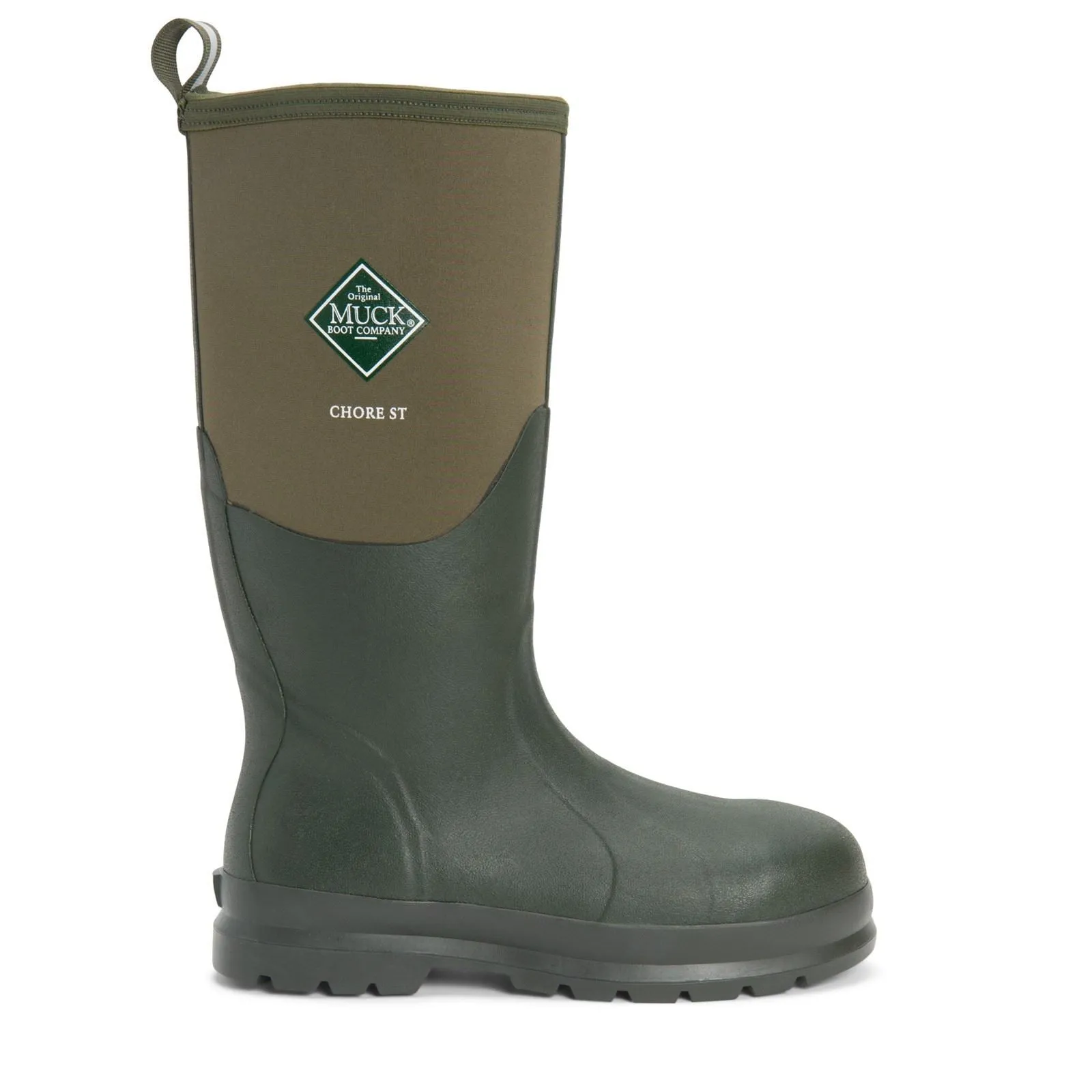 Muck Boots Unisex's Chore Classic Steel Toe Industrial Boot in Moss 2 to 11
