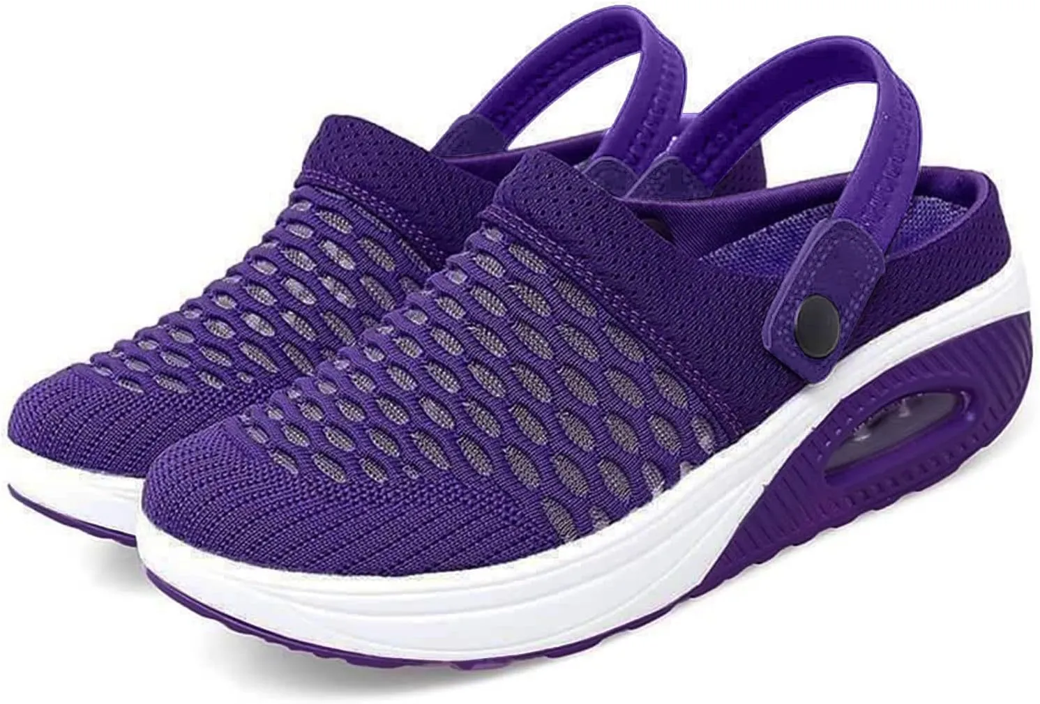Mules for Women Breathable Mesh Walking Mules Outdoor Hiking Slip On Sandals Sports Water Shoes Fashion Sneakers Slippers Classic Clogs for Women Men Open Back Slip On Shoes Closed Toe Slides