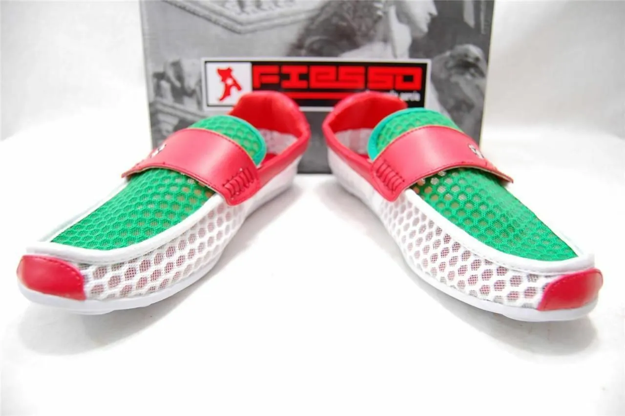 New Men's Fiesso 2014 World Soccer Slip On Driver Shoes 8-13 FI 2132