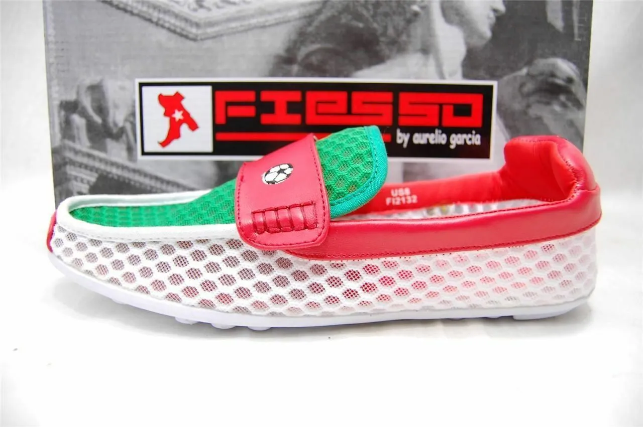 New Men's Fiesso 2014 World Soccer Slip On Driver Shoes 8-13 FI 2132