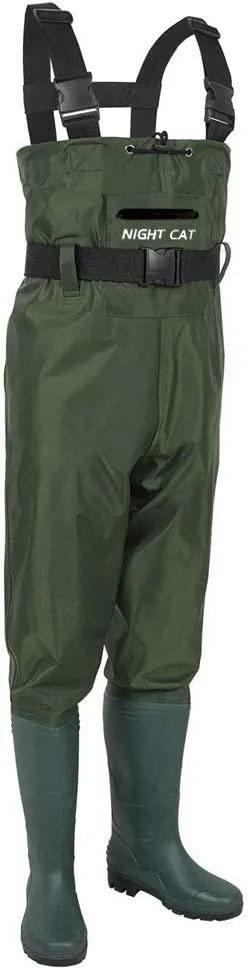 Night Cat Fishing Waders for Men Women Hunting Chest Waders with Boots Waterproof Breathable Crosswater Waders