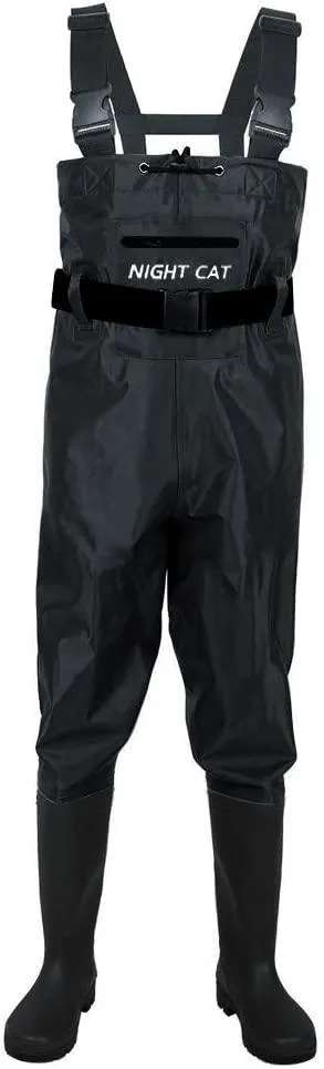 Night Cat Fishing Waders for Men Women Hunting Chest Waders with Boots Waterproof Breathable Crosswater Waders