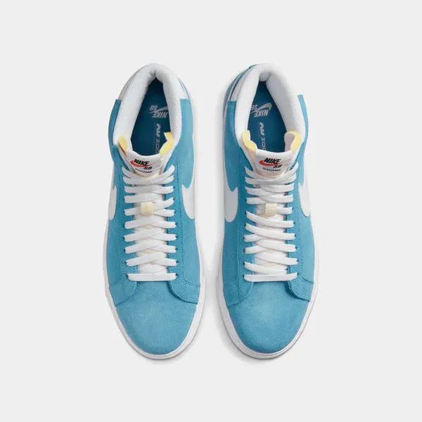 NIKE SB ZOOM BLAZER MID - CERULEAN/WHITE