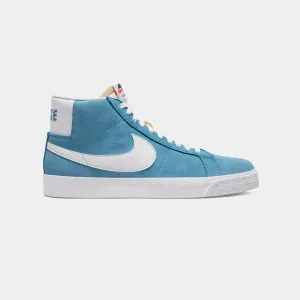 NIKE SB ZOOM BLAZER MID - CERULEAN/WHITE
