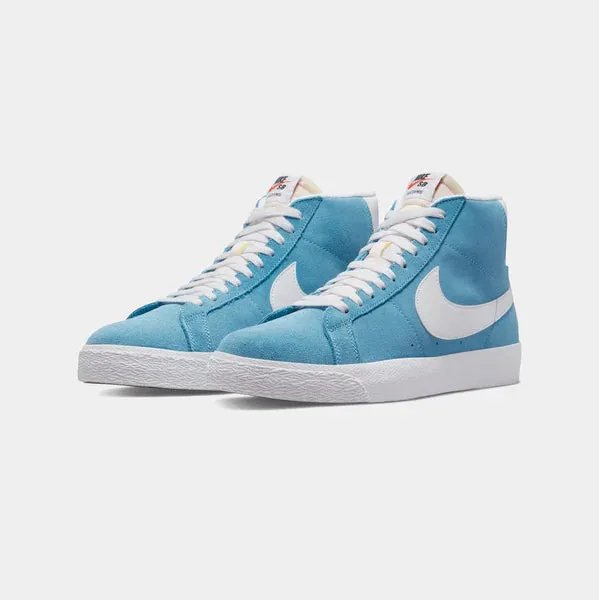 NIKE SB ZOOM BLAZER MID - CERULEAN/WHITE