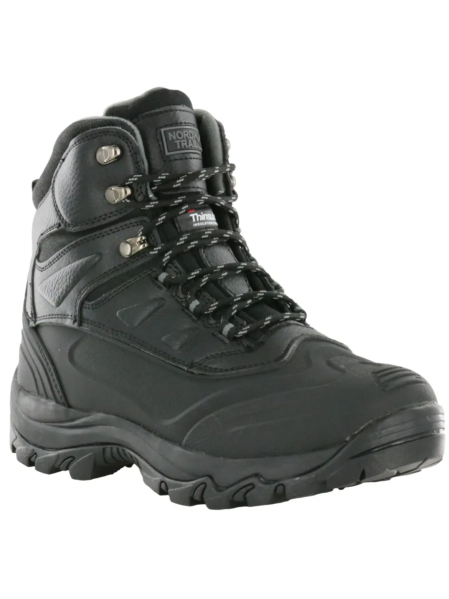 Nord Trail Men's Nova Black Waterproof 400g Thinsulate® Winter Snow Hiking Boot