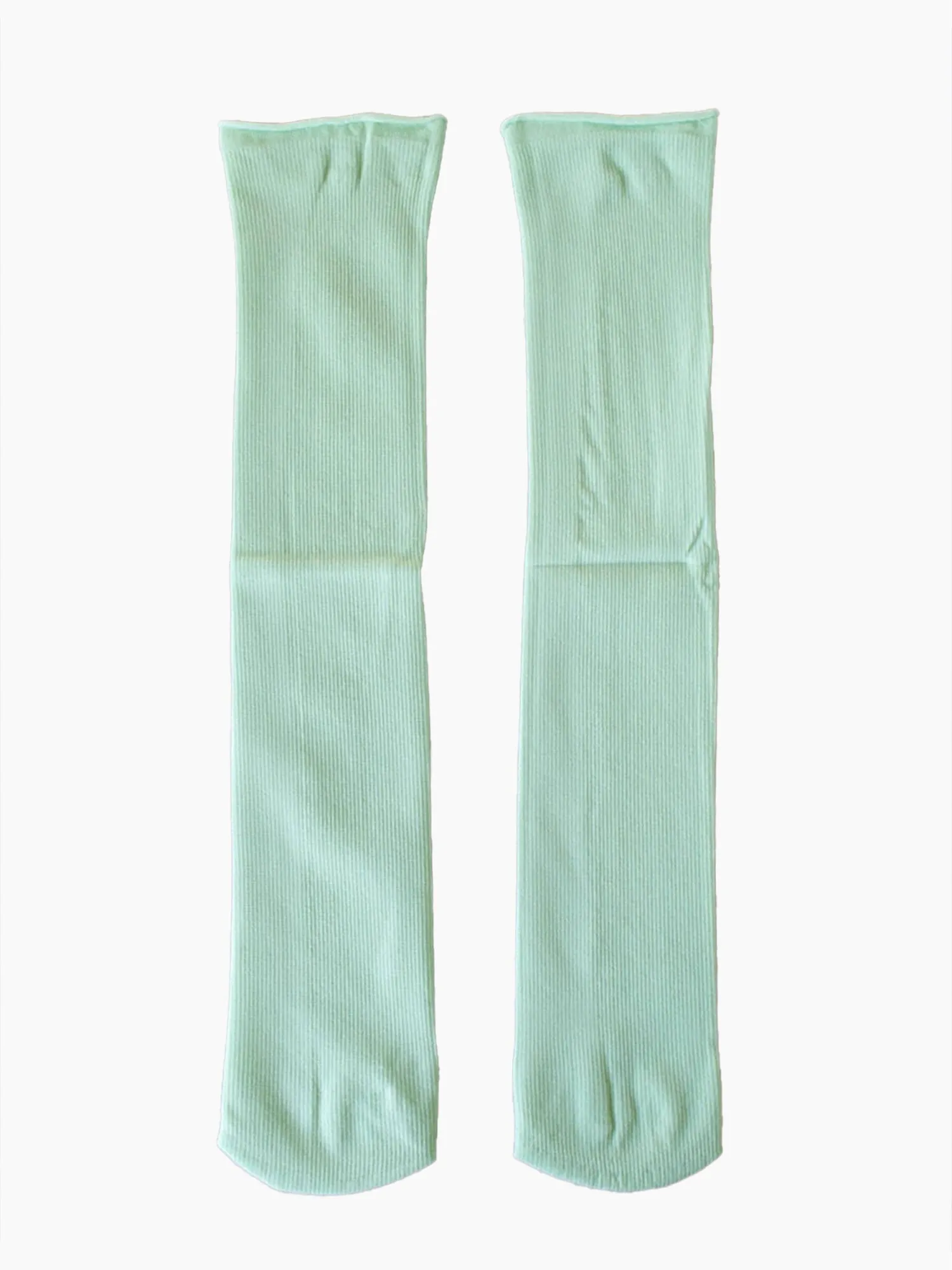 Nylon Stocking Socks in Lime