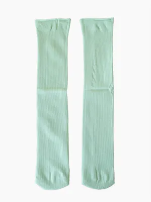Nylon Stocking Socks in Lime