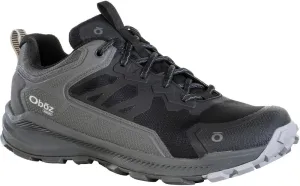 Oboz Men's Katabatic Low Waterproof Hiking Shoes- Black Sea