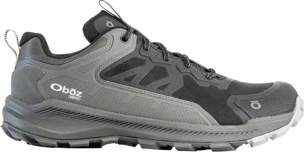 Oboz Men's Katabatic Low Waterproof Hiking Shoes- Black Sea