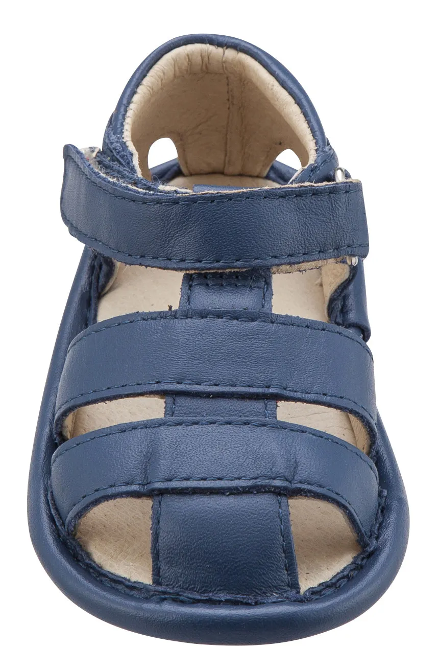 Old Soles Girl's and Boy's Jeans Blue Leather Sandy Sandals