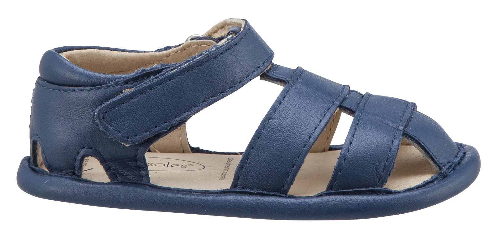 Old Soles Girl's and Boy's Jeans Blue Leather Sandy Sandals