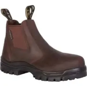 Oliver Men's EH Rated Non-Metallic Chelsea Safety Work Boot - Brown, Size 13
