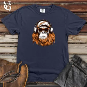 Orangutan Jungle Jam Headphone Vibes Heavy Cotton Comfort Colors Tee