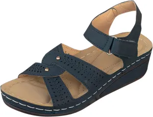 Orthopedic Ankle Strap Sandals for Women Summer Dressy 2025 Open Toe Arch Support Wedges Comfort Shoes for Walking