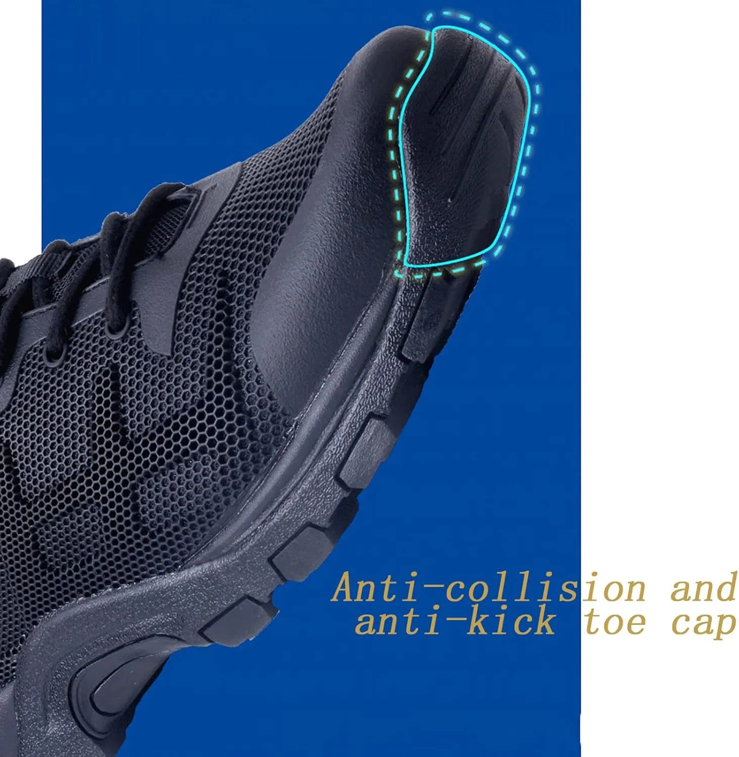 Outdoor Men's Tactical Military Boots, Comfortable Shock Absorption Non-slip Rubber Sole Combat Desert Boots, for Lightweight Breathable Hiking Shoes