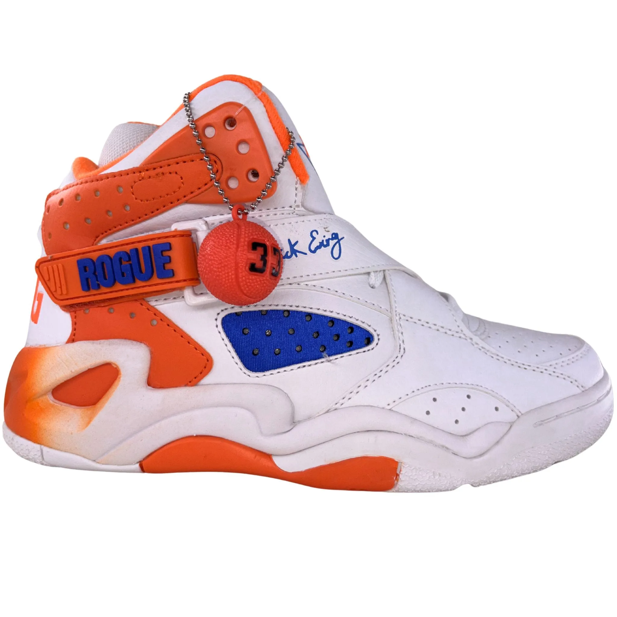 Patrick Ewing Athletics Men's 1BM01886-132 ROGUE White Blue Orange Basketball Shoes