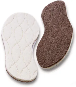 pedag Kids Keep Warm Insulating Insoles, Made in German, Quilted Lamb Wool, Felted Bottom, Cork Inner Layer, All Natural Materials, Toddler 10.5/11 EU 28/29